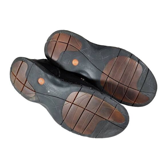 Clarks Structured Men's Loafer Slip-on Leather Comfort Shoes Black Size 11.5 - Picture 8 of 10